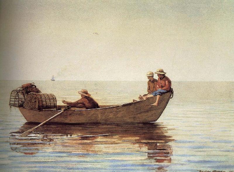 Winslow Homer 3 boys oil painting picture